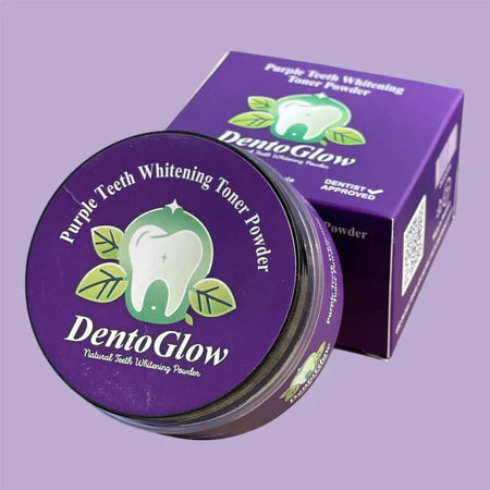 Dento Glow Purple Teeth Whitening Toner Powder