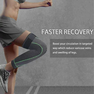 2 Pcs Compression Knee Pad With Strap, Long Full Legs Sleeve, Arthritis Relief Running Gym Sport Knee Pad, Elastic Long Kneepad Brace, Warm Belt Knee Massager, Leg Self Heating Support Knee Pad