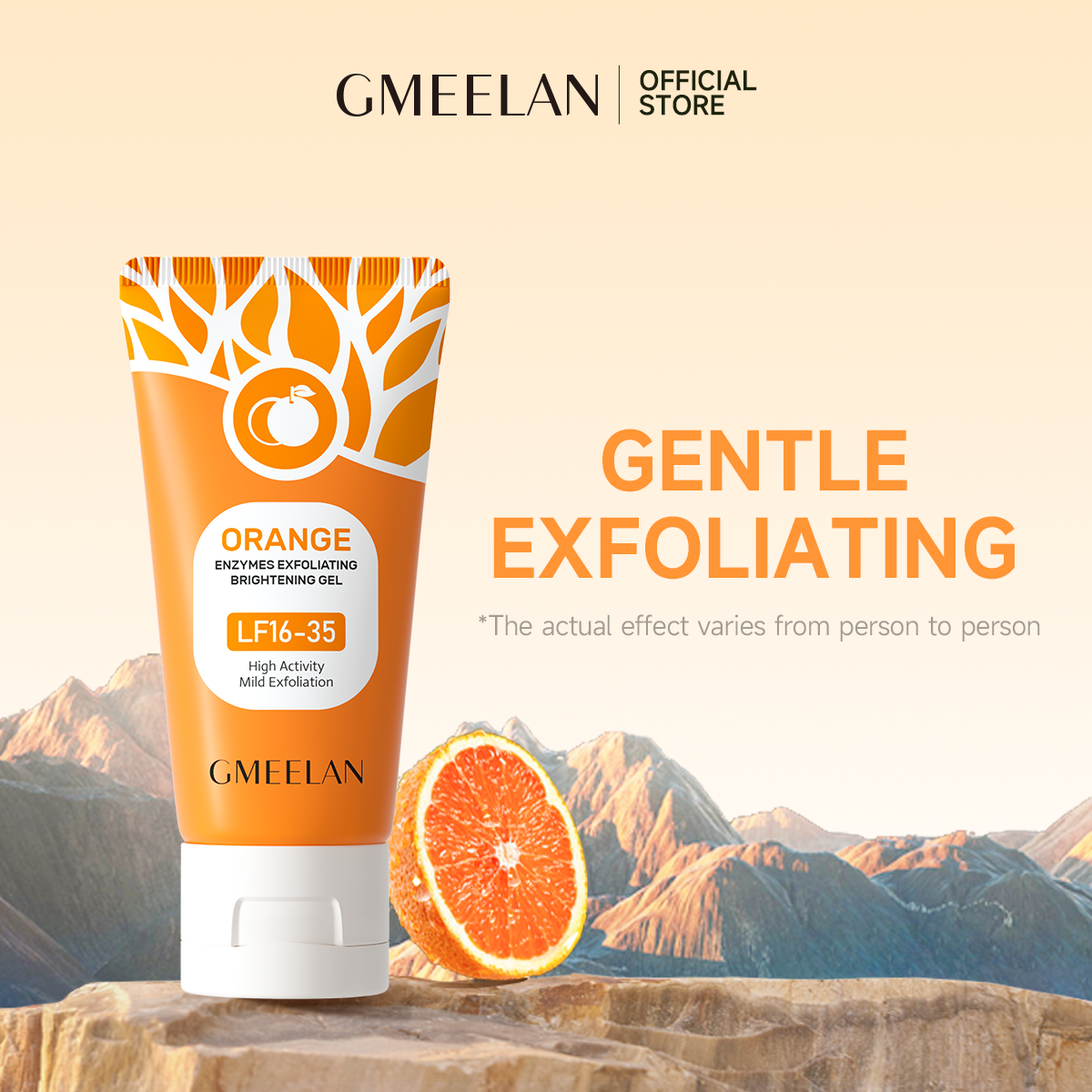 Orange Enzymes Exfoliating Brightening Gel LF16-35 | Gentle Face Scrub for Glowing Skin