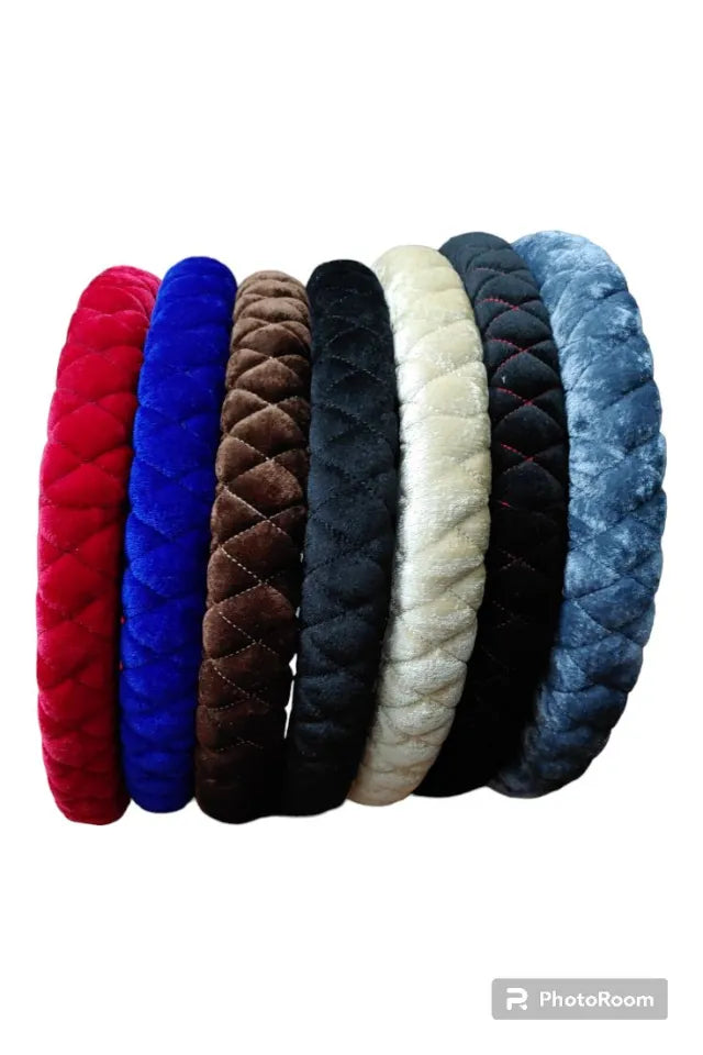 Car Steering Cover Universal  - Velvet Emboze Style  For All Cars