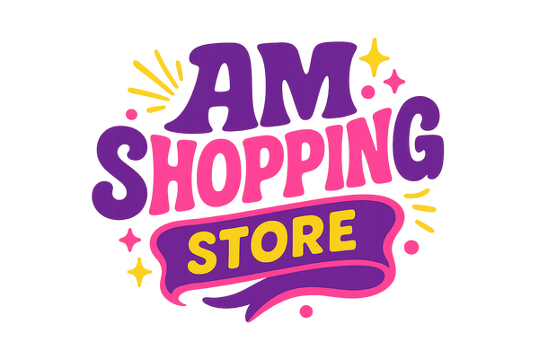 AM SHOPPING STORE funcky style logo
